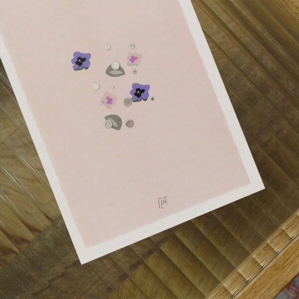 אגרת ברכה ומעטפה Flowers Vibe