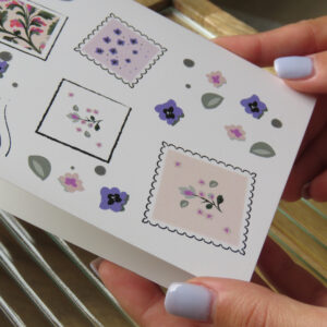 אגרת ברכה בודדת Flowers & Stamps