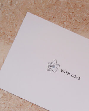 גלויה דו צדדית With Love