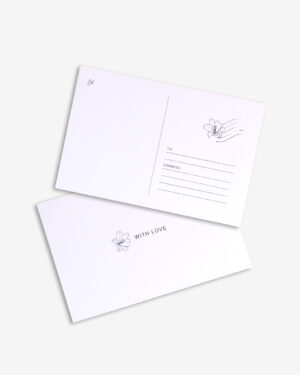 גלויה דו צדדית With Love